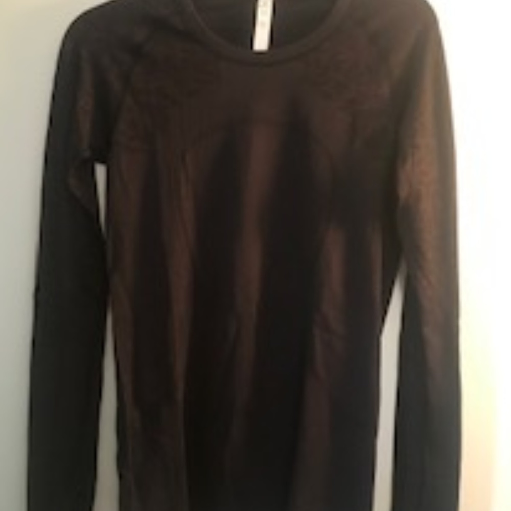 Lululemon LS Swiftly Maroon w/ Floral print NWOT